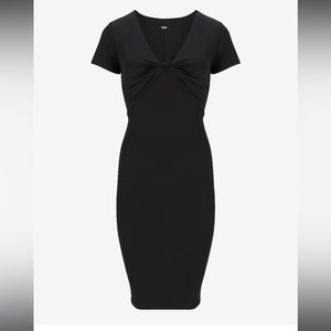 NWT Express Body Contour Knot Front Sheath Dress